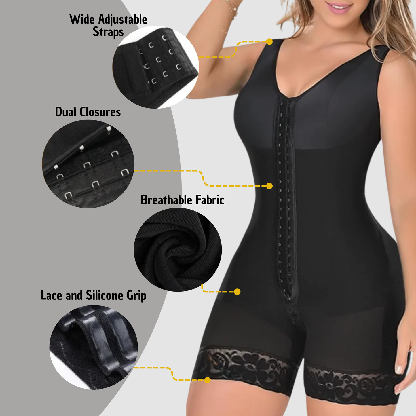 Top & Bottom One-Piece Faja