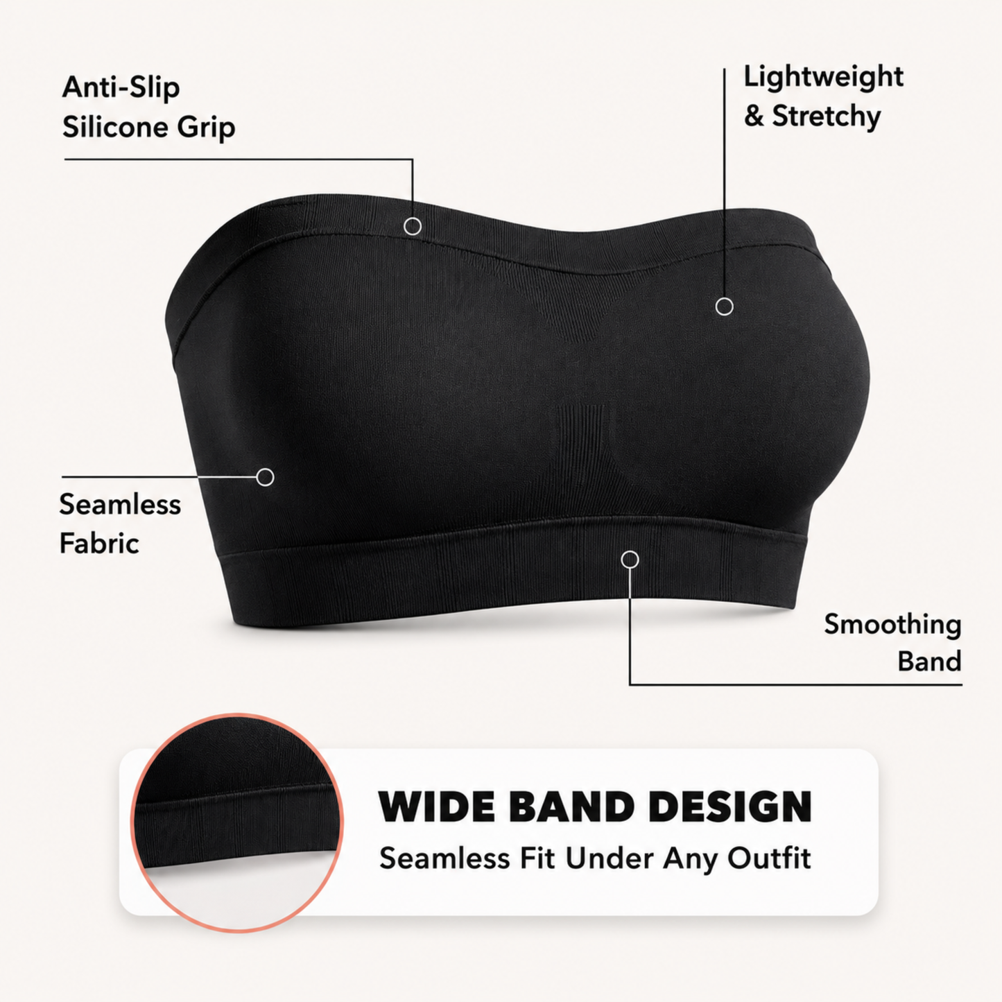 The Every-Outfit Convertible Strapless Bandeau Bra