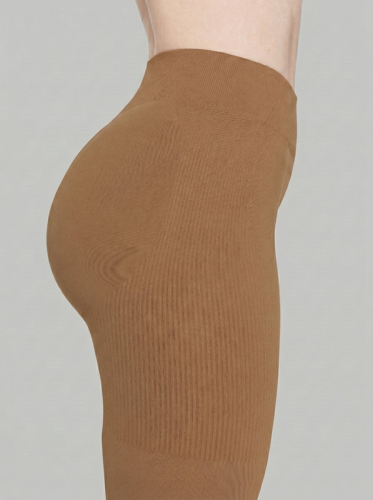 Leggings fruncidos moldeadores de talle medio