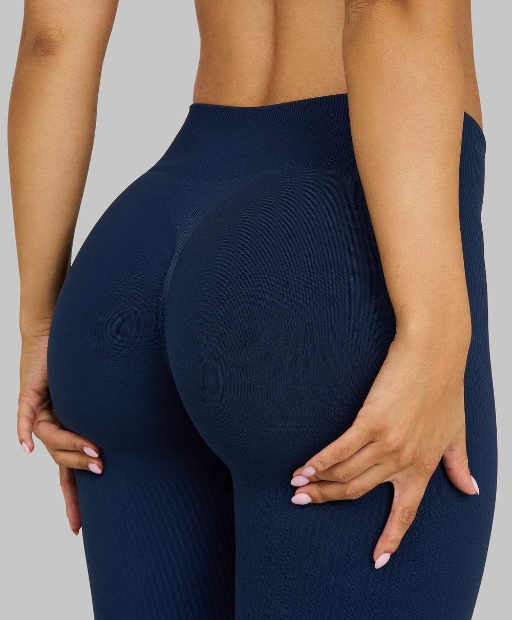 Leggings fruncidos moldeadores de talle medio